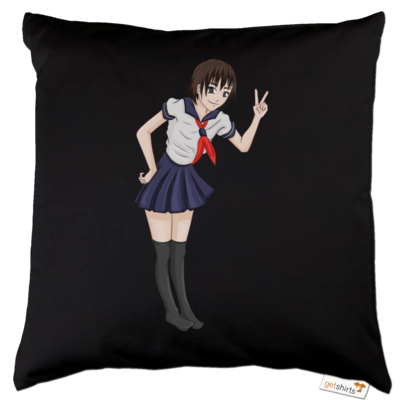 Motiv: Kissen Baumwolle - Saku Girl - bestimme auf Wunsch Details wie Produkt, Grösse, Farbe und Position selbst ! Motiv: Kissen Baumwolle - Saku Girl