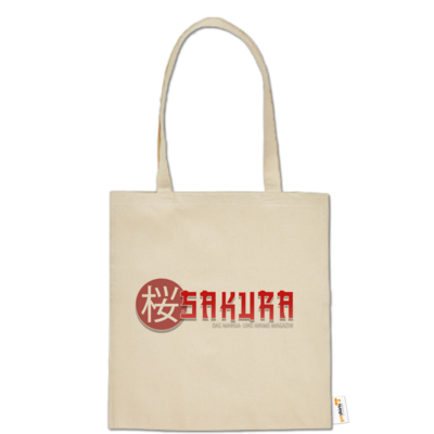 Motiv: Baumwolltasche - Sakura Logo - bestimme auf Wunsch Details wie Produkt, Grösse, Farbe und Position selbst ! Motiv: Baumwolltasche - Sakura Logo