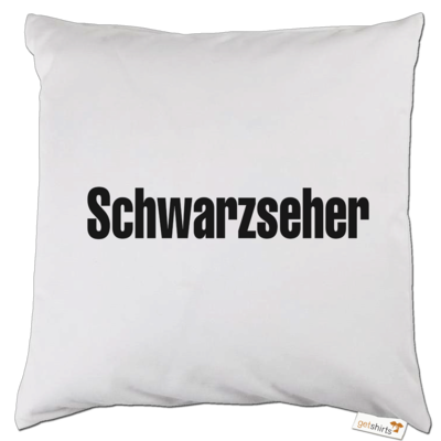 Motiv: Kissen - Schwarzseher - bestimme auf Wunsch Details wie Produkt, Grösse, Farbe und Position selbst ! Motiv: Kissen - Schwarzseher