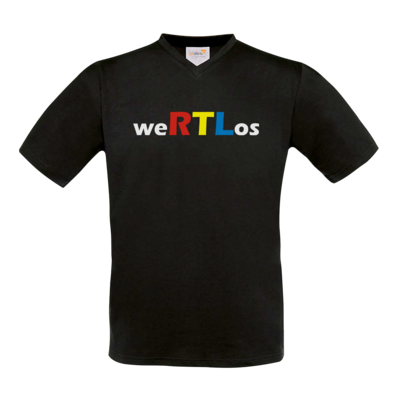 Motiv: T-Shirt V-Neck FAIR WEAR - weRTLos - bestimme auf Wunsch Details wie Produkt, Grösse, Farbe und Position selbst ! Motiv: T-Shirt V-Neck FAIR WEAR - weRTLos