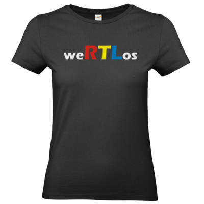 Motiv: T-Shirt Damen Premium FAIR WEAR - weRTLos - bestimme auf Wunsch Details wie Produkt, Grösse, Farbe und Position selbst ! Motiv: T-Shirt Damen Premium FAIR WEAR - weRTLos