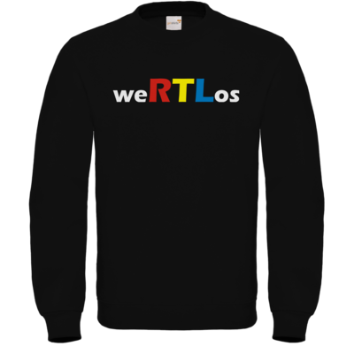 Motiv: Sweatshirt FAIR WEAR - weRTLos - bestimme auf Wunsch Details wie Produkt, Grösse, Farbe und Position selbst ! Motiv: Sweatshirt FAIR WEAR - weRTLos