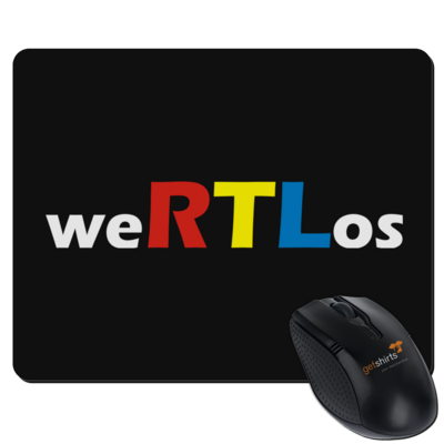 Motiv: Mousepad Textil - weRTLos - bestimme auf Wunsch Details wie Produkt, Grösse, Farbe und Position selbst ! Motiv: Mousepad Textil - weRTLos