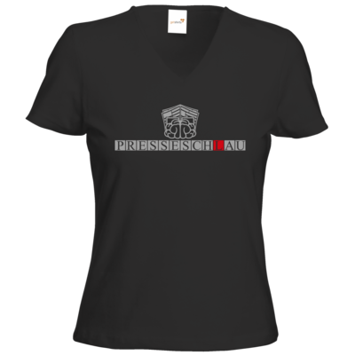 Motiv: T-Shirts Damen V-Neck FAIR WEAR - Presseschlau 1 - bestimme auf Wunsch Details wie Produkt, Grösse, Farbe und Position selbst ! Motiv: T-Shirts Damen V-Neck FAIR WEAR - Presseschlau 1