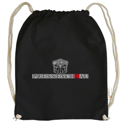 Motiv: Cotton Gymsac - Presseschlau 1 - bestimme auf Wunsch Details wie Produkt, Grösse, Farbe und Position selbst ! Motiv: Cotton Gymsac - Presseschlau 1