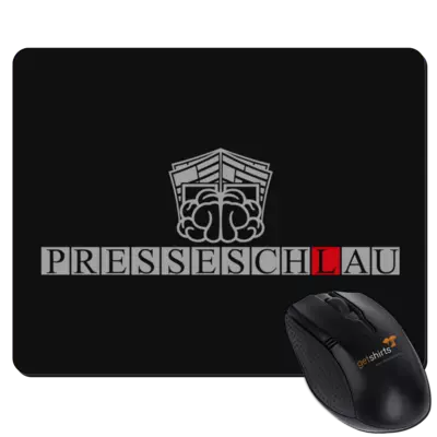 Motiv: Mousepad Textil - Presseschlau 1 - bestimme auf Wunsch Details wie Produkt, Grösse, Farbe und Position selbst ! Motiv: Mousepad Textil - Presseschlau 1