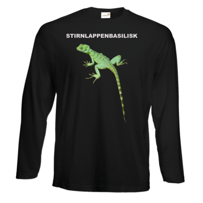 Motiv: Exact 190 Longsleeve FAIR WEAR - Stirnlappenbasilisk - bestimme auf Wunsch Details wie Produkt, Grösse, Farbe und Position selbst ! Motiv: Exact 190 Longsleeve FAIR WEAR - Stirnlappenbasilisk