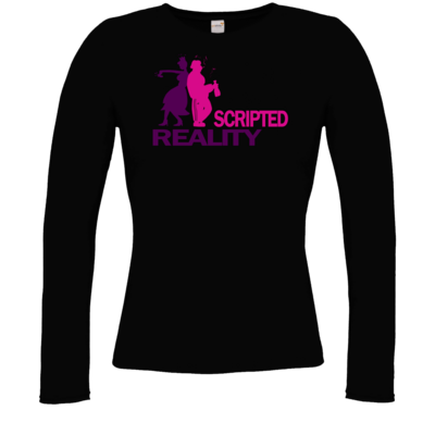 Motiv: Longsleeve Damen FAIR WEAR - Scripted Reality - bestimme auf Wunsch Details wie Produkt, Grösse, Farbe und Position selbst ! Motiv: Longsleeve Damen FAIR WEAR - Scripted Reality