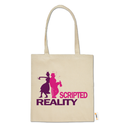 Motiv: Baumwolltasche - Scripted Reality - bestimme auf Wunsch Details wie Produkt, Grösse, Farbe und Position selbst ! Motiv: Baumwolltasche - Scripted Reality