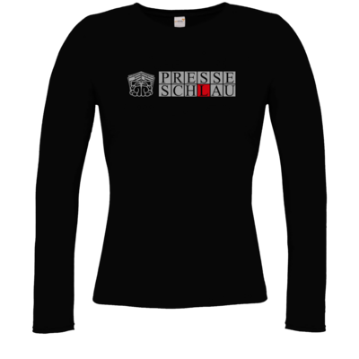 Motiv: Longsleeve Damen FAIR WEAR - Presseschlau 2 - bestimme auf Wunsch Details wie Produkt, Grösse, Farbe und Position selbst ! Motiv: Longsleeve Damen FAIR WEAR - Presseschlau 2