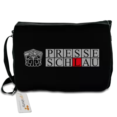 Motiv: Schultertasche - Presseschlau 2 - bestimme auf Wunsch Details wie Produkt, Grösse, Farbe und Position selbst ! Motiv: Schultertasche - Presseschlau 2