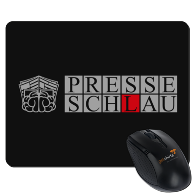 Motiv: Mousepad Textil - Presseschlau 2 - bestimme auf Wunsch Details wie Produkt, Grösse, Farbe und Position selbst ! Motiv: Mousepad Textil - Presseschlau 2