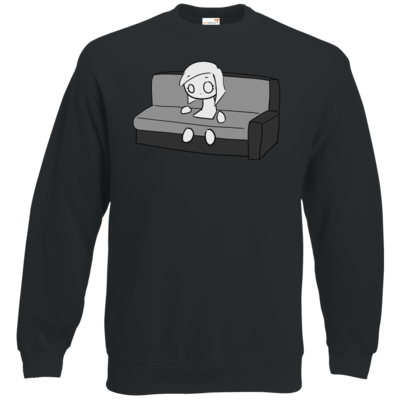 Motiv: Sweatshirt Classic - DarkViktory Couch Woman - bestimme auf Wunsch Details wie Produkt, Grösse, Farbe und Position selbst ! Motiv: Sweatshirt Classic - DarkViktory Couch Woman