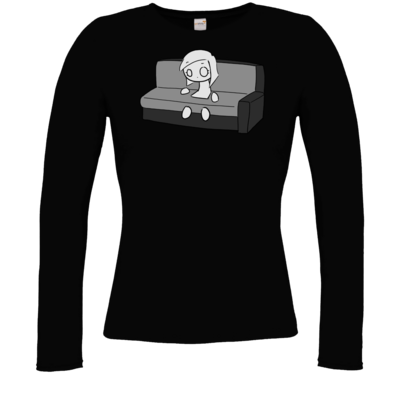 Motiv: Longsleeve Damen FAIR WEAR - DarkViktory Couch Woman - bestimme auf Wunsch Details wie Produkt, Grösse, Farbe und Position selbst ! Motiv: Longsleeve Damen FAIR WEAR - DarkViktory Couch Woman
