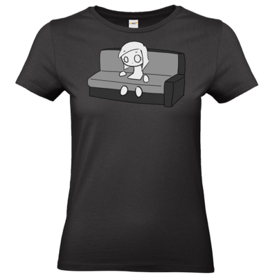Motiv: T-Shirt Damen Premium FAIR WEAR - DarkViktory Couch Woman - bestimme auf Wunsch Details wie Produkt, Grösse, Farbe und Position selbst ! Motiv: T-Shirt Damen Premium FAIR WEAR - DarkViktory Couch Woman