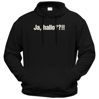 Motiv: Hoodie Premium FAIR WEAR - ja hallo - bestimme auf Wunsch Details wie Produkt, Grösse, Farbe und Position selbst ! Motiv: Hoodie Premium FAIR WEAR - ja hallo