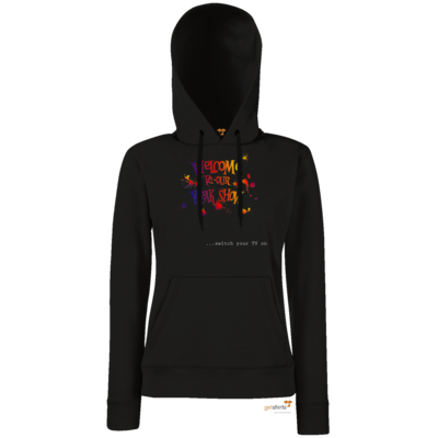 Motiv: Hoodie Damen Classic - Freakshow - bestimme auf Wunsch Details wie Produkt, Grösse, Farbe und Position selbst ! Motiv: Hoodie Damen Classic - Freakshow