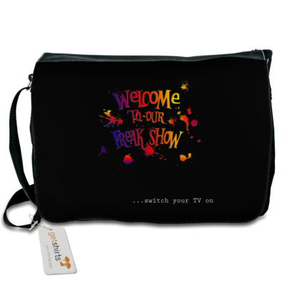 Motiv: Schultertasche - Freakshow - bestimme auf Wunsch Details wie Produkt, Grösse, Farbe und Position selbst ! Motiv: Schultertasche - Freakshow