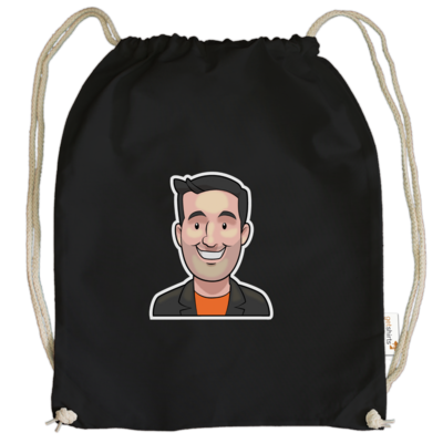 Motiv: Cotton Gymsac - Holger - bestimme auf Wunsch Details wie Produkt, Grösse, Farbe und Position selbst ! Motiv: Cotton Gymsac - Holger
