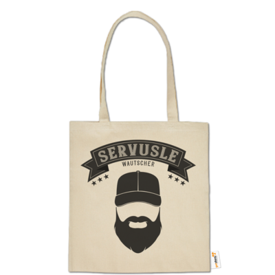 Motiv: Baumwolltasche - Servusle - bestimme auf Wunsch Details wie Produkt, Grösse, Farbe und Position selbst ! Motiv: Baumwolltasche - Servusle