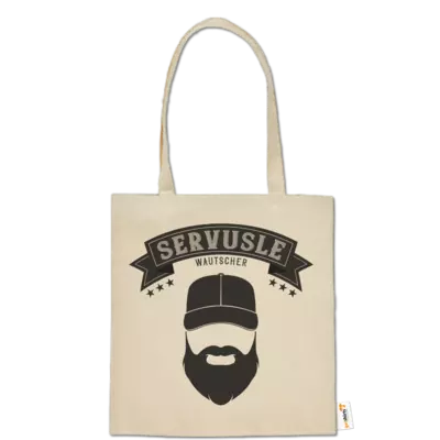 Motiv: Baumwolltasche - Servusle - bestimme auf Wunsch Details wie Produkt, Grösse, Farbe und Position selbst ! Motiv: Baumwolltasche - Servusle