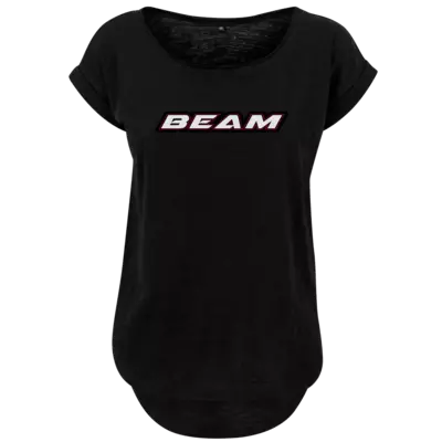 Motiv: Ladies Long Slub Tee - Beam Logo - bestimme auf Wunsch Details wie Produkt, Grösse, Farbe und Position selbst ! Motiv: Ladies Long Slub Tee - Beam Logo