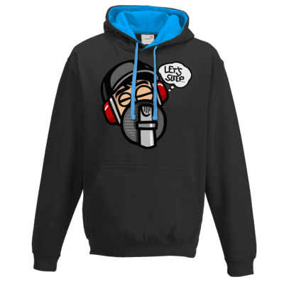 Motiv: Two-Tone Hoodie - Lets sleep - bestimme auf Wunsch Details wie Produkt, Grösse, Farbe und Position selbst ! Motiv: Two-Tone Hoodie - Lets sleep