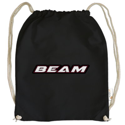 Motiv: Cotton Gymsac - Beam Logo - bestimme auf Wunsch Details wie Produkt, Grösse, Farbe und Position selbst ! Motiv: Cotton Gymsac - Beam Logo