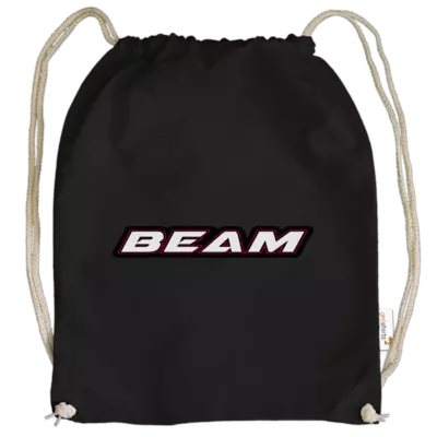 Motiv: Cotton Gymsac - Beam Logo - bestimme auf Wunsch Details wie Produkt, Grösse, Farbe und Position selbst ! Motiv: Cotton Gymsac - Beam Logo