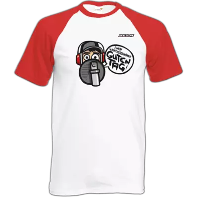 Motiv: Baseball-T FAIR WEAR - Guten Tag - bestimme auf Wunsch Details wie Produkt, Grösse, Farbe und Position selbst ! Motiv: Baseball-T FAIR WEAR - Guten Tag