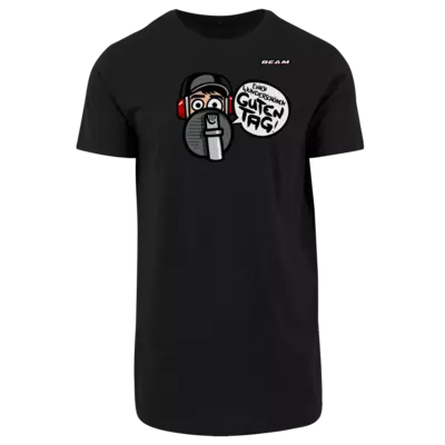 Motiv: Shaped Long Tee - Guten Tag - bestimme auf Wunsch Details wie Produkt, Grösse, Farbe und Position selbst ! Motiv: Shaped Long Tee - Guten Tag