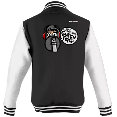 Motiv: College Jacke - Guten Tag - bestimme auf Wunsch Details wie Produkt, Grösse, Farbe und Position selbst ! Motiv: College Jacke - Guten Tag