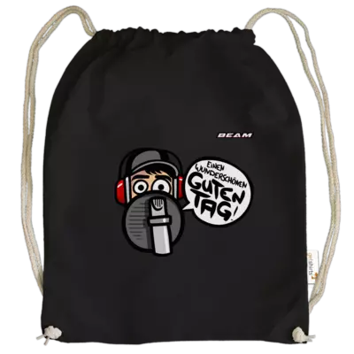 Motiv: Cotton Gymsac - Guten Tag - bestimme auf Wunsch Details wie Produkt, Grösse, Farbe und Position selbst ! Motiv: Cotton Gymsac - Guten Tag