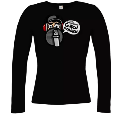 Motiv: Longsleeve Damen FAIR WEAR - Guten Morgen - bestimme auf Wunsch Details wie Produkt, Grösse, Farbe und Position selbst ! Motiv: Longsleeve Damen FAIR WEAR - Guten Morgen