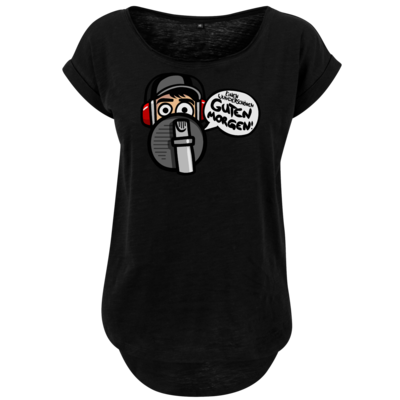 Motiv: Ladies Long Slub Tee - Guten Morgen - bestimme auf Wunsch Details wie Produkt, Grösse, Farbe und Position selbst ! Motiv: Ladies Long Slub Tee - Guten Morgen