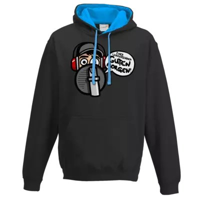 Motiv: Two-Tone Hoodie - Guten Morgen - bestimme auf Wunsch Details wie Produkt, Grösse, Farbe und Position selbst ! Motiv: Two-Tone Hoodie - Guten Morgen