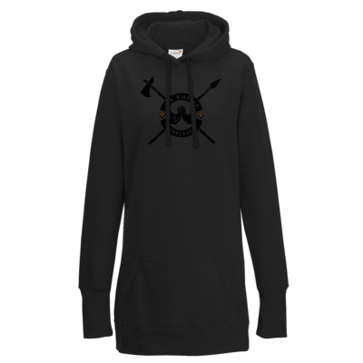 Motiv: Lady Longline Hoodie - Annunaki dunkel - bestimme auf Wunsch Details wie Produkt, Grösse, Farbe und Position selbst ! Motiv: Lady Longline Hoodie - Annunaki dunkel