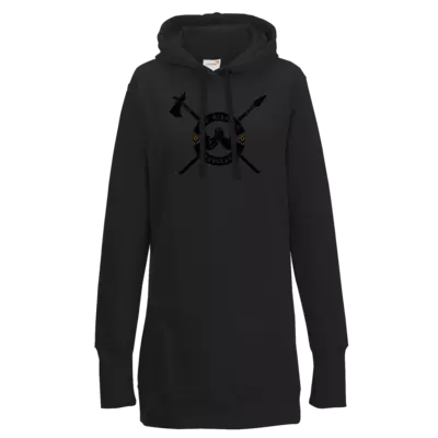 Motiv: Lady Longline Hoodie - Annunaki dunkel - bestimme auf Wunsch Details wie Produkt, Grösse, Farbe und Position selbst ! Motiv: Lady Longline Hoodie - Annunaki dunkel