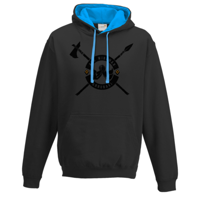 Motiv: Two-Tone Hoodie - Annunaki dunkel - bestimme auf Wunsch Details wie Produkt, Grösse, Farbe und Position selbst ! Motiv: Two-Tone Hoodie - Annunaki dunkel