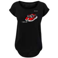 Motiv: Ladies Long Slub Tee - Maus - bestimme auf Wunsch Details wie Produkt, Grösse, Farbe und Position selbst ! Motiv: Ladies Long Slub Tee - Maus
