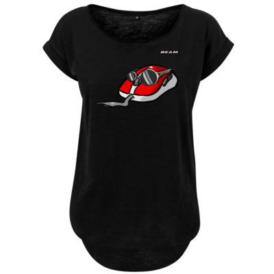 Motiv: Ladies Long Slub Tee - Maus - bestimme auf Wunsch Details wie Produkt, Grösse, Farbe und Position selbst ! Motiv: Ladies Long Slub Tee - Maus