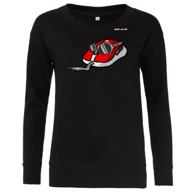 Motiv: Girlie Crew Sweatshirt - Maus - bestimme auf Wunsch Details wie Produkt, Grösse, Farbe und Position selbst ! Motiv: Girlie Crew Sweatshirt - Maus