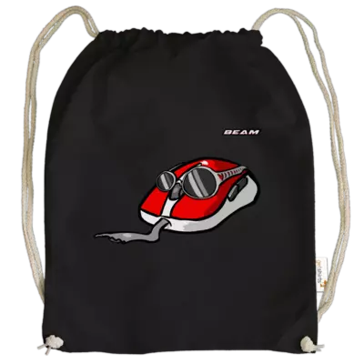 Motiv: Cotton Gymsac - Maus - bestimme auf Wunsch Details wie Produkt, Grösse, Farbe und Position selbst ! Motiv: Cotton Gymsac - Maus