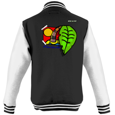 Motiv: College Jacke - Palmenbaumblatt - bestimme auf Wunsch Details wie Produkt, Grösse, Farbe und Position selbst ! Motiv: College Jacke - Palmenbaumblatt