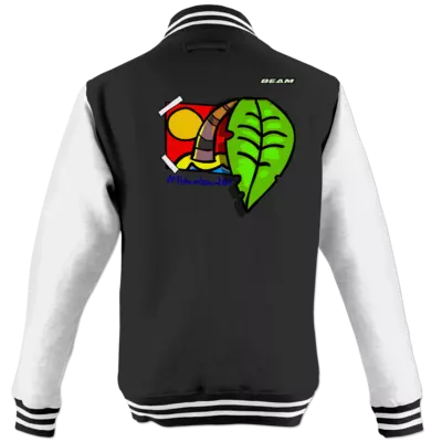 Motiv: College Jacke - Palmenbaumblatt - bestimme auf Wunsch Details wie Produkt, Grösse, Farbe und Position selbst ! Motiv: College Jacke - Palmenbaumblatt