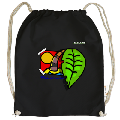 Motiv: Cotton Gymsac - Palmenbaumblatt - bestimme auf Wunsch Details wie Produkt, Grösse, Farbe und Position selbst ! Motiv: Cotton Gymsac - Palmenbaumblatt