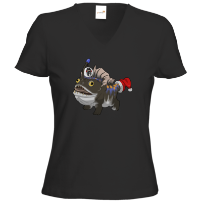 Motiv: T-Shirts Damen V-Neck FAIR WEAR - BEAM X-Mas Bulbdog - bestimme auf Wunsch Details wie Produkt, Grösse, Farbe und Position selbst ! Motiv: T-Shirts Damen V-Neck FAIR WEAR - BEAM X-Mas Bulbdog