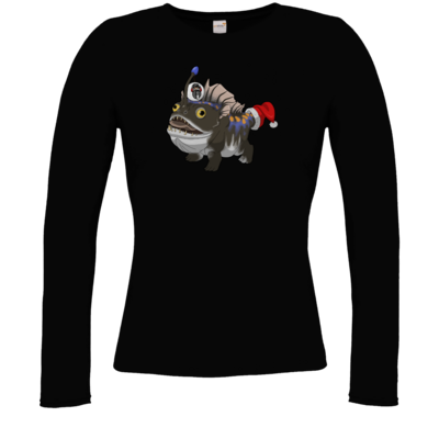 Motiv: Longsleeve Damen FAIR WEAR - BEAM X-Mas Bulbdog - bestimme auf Wunsch Details wie Produkt, Grösse, Farbe und Position selbst ! Motiv: Longsleeve Damen FAIR WEAR - BEAM X-Mas Bulbdog