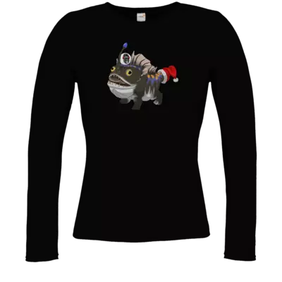 Motiv: Longsleeve Damen FAIR WEAR - BEAM X-Mas Bulbdog - bestimme auf Wunsch Details wie Produkt, Grösse, Farbe und Position selbst ! Motiv: Longsleeve Damen FAIR WEAR - BEAM X-Mas Bulbdog