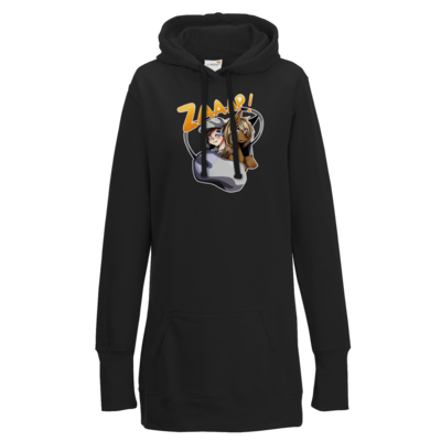 Motiv: Lady Longline Hoodie - Logo2 - bestimme auf Wunsch Details wie Produkt, Grösse, Farbe und Position selbst ! Motiv: Lady Longline Hoodie - Logo2